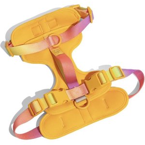 Pink Papyrus Adjustable Cushioned Dog Harness, Yellow, Medium: 20 to 28-in chest