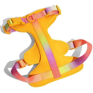 Pink Papyrus Adjustable Cushioned Dog Harness, Yellow, Medium: 20 to 28-in chest