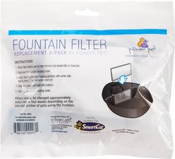 Pioneer Pet Plastic Dog & Cat Fountain Fung Shui Design, 60-oz + Replacement Filters, 3 pack slide 2 of 8