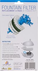 Pioneer Pet Raindrop Ceramic Dog & Cat Fountain, Black, 60-oz + Replacement Filters, 3 pack slide 2 of 8