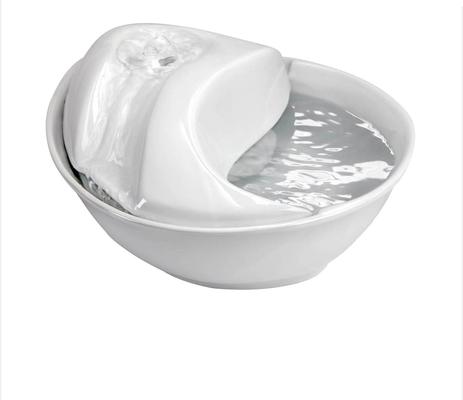 Show full view: Pioneer Pet Raindrop Ceramic Dog & Cat Fountain, White, 60-oz + Replacement Filters, 3 pack slide 2 of 8