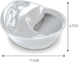 Pioneer Pet Raindrop Ceramic Dog & Cat Fountain, White, 60-oz slide 2 of 9