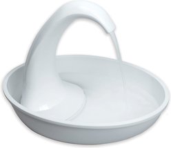 Pioneer Pet Swan Cat Drinking Fountain, White