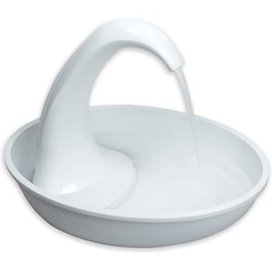 Pioneer Pet Swan Cat Drinking Fountain, White