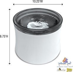 Pioneer Pet Vortex Drinking Dog & Cat Fountain, Gray, Medium slide 2 of 6