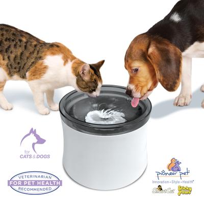 Show full view: Pioneer Pet Vortex Drinking Dog & Cat Fountain, Gray, Medium slide 4 of 7