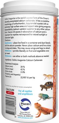 Show full view: Jurassic Natural Calcium with D3 Reptile Supplement, 4-oz bottle slide 2 of 2