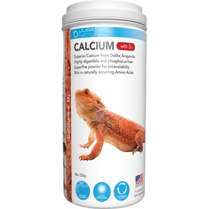 Jurassic Natural Calcium with D3 Reptile Supplement, 8-oz bottle