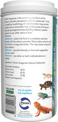 Show full view: Jurassic Natural Calcium Without D3 Reptile Supplement, 4-oz bottle slide 2 of 2