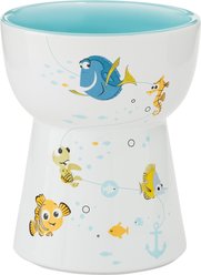 Pixar Finding Nemo Tall Shape Non-Skid Elevated Ceramic Cat Bowl, 1 cup