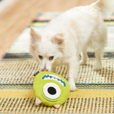 Show full view: Pixar Mike Wazowski Round Plush Squeaky Dog Toy slide 3 of 5