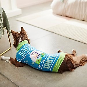 Pixar Toy Story Buzz Lightyear "Unite" Dog & Cat Sweater, Large