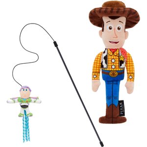 Pixar Buzz Lightyear Plush Kicker Cat Toy with Catnip
