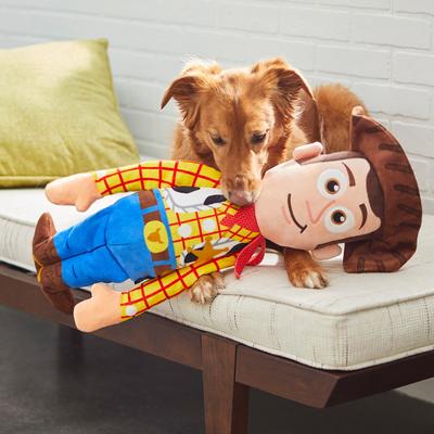 Show full view: Pixar Woody Wagazoo Plush Squeaky Dog Toy, Extra Long slide 4 of 6