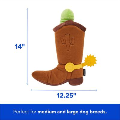 Show full view: Pixar Woody's Boot Plush Squeaky Dog Toy slide 2 of 5