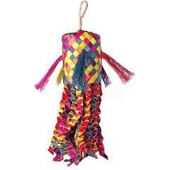 Planet Pleasures Octopus Piñata Bird Toy, Color Varies, Medium