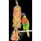 Show in main carousel: Planet Pleasures Spiked Piñata Natural Bird Toy, Color Varies, Medium slide 2 of 4