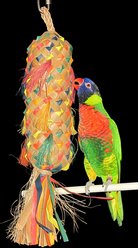 Planet Pleasures Spiked Piñata Natural Bird Toy, Color Varies, X-Large slide 2 of 2