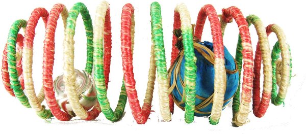 Planet Pleasures Spiral Cylinder with Catnip & Bell Cat Toy, Large