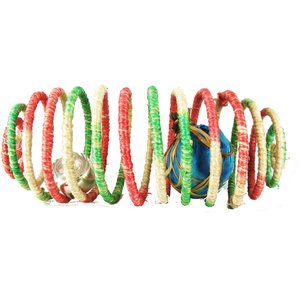 Planet Pleasures Spiral Cylinder with Catnip & Bell Cat Toy, Large