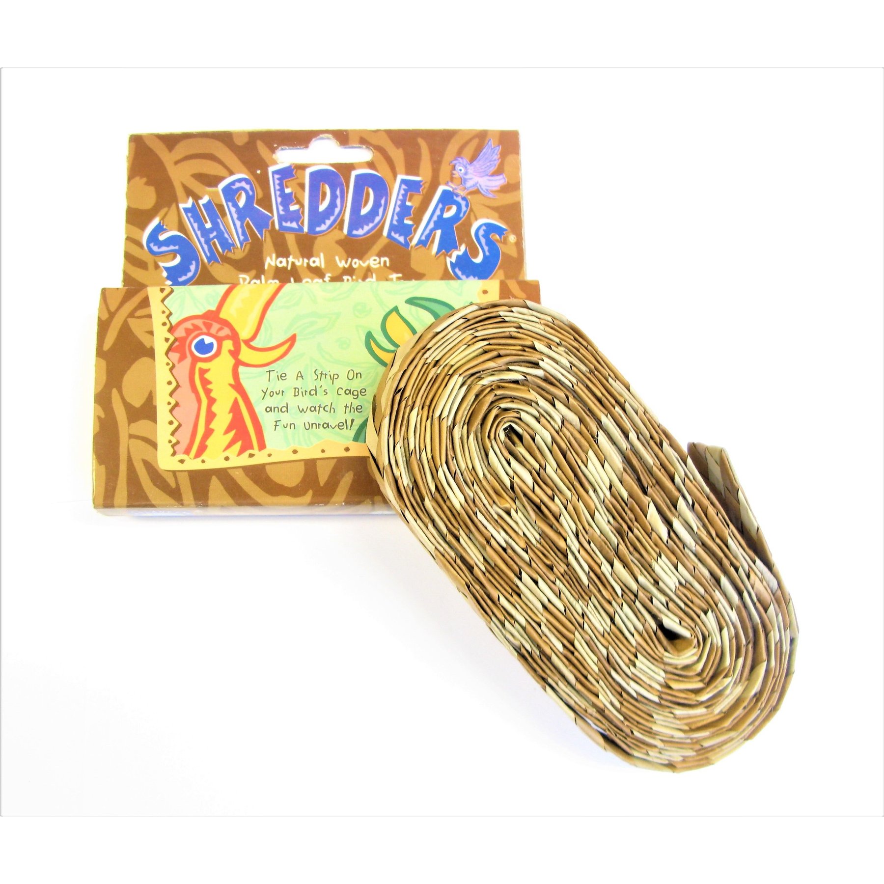 Planet Pleasures Straight Natural Shredder Bird Toy, Small