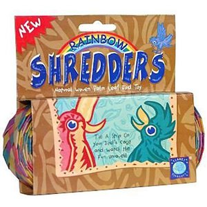 Planet Pleasures Straight Rainbow Shredder Bird Toy, Small