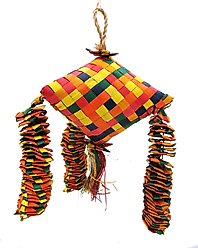 Planet Pleasures Triangle Bouncer Bird Toy, Large