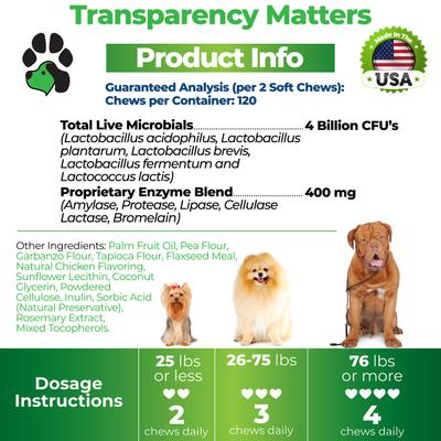 Show full view: Plano Paws Tummy Treats Advanced Probiotic Natural Chicken Flavor Soft Chews Dog Supplement, 120 count slide 7 of 7