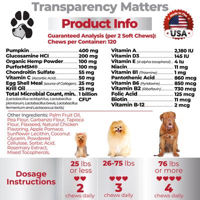 Show full view: Plano Paws Vita Treats 15 in 1 Multivitamins Natural Chicken Flavor Soft Chews Dog Supplement, 120 count slide 7 of 7