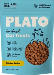 Plato Air-Dried Cat Treats Chicken Recipe, 2.5-oz