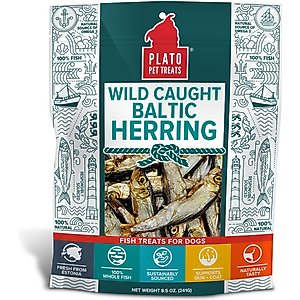 Plato Baltic Herring Dog & Cat Treat, 8.5-oz bag