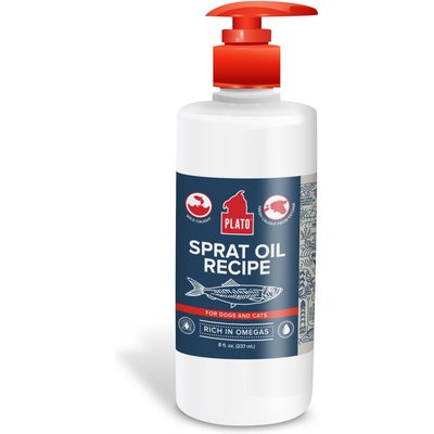 Plato Plato Baltic Sprat Oil Recipe Skin & Coat Supplement for Dogs, 8-fl oz bottle