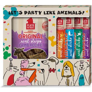 Plato Celebration Gift Box Variety Pack Air-Dried & Jerky Dog Treats