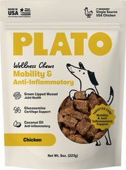 Plato Mobility & Anti-Inflammatory Jerky Supplement for Dogs, 60 count