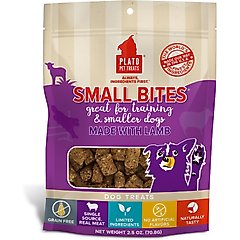 Plato Small Bites Lamb Dog Soft & Chew Treat, 2.5-oz bag