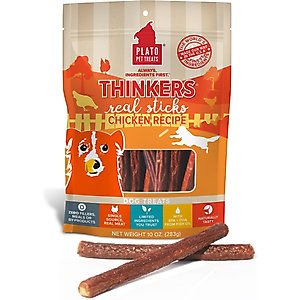 Plato Thinkers Chicken Recipe Dog Treats, 10-oz bag