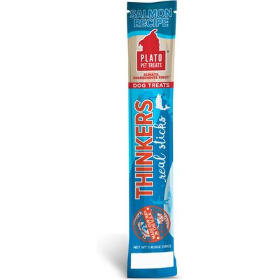 Plato Plato Thinkers Salmon Recipe Dog Treats, 0.63-oz bag