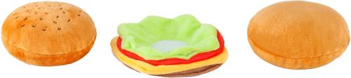Show full view: P.L.A.Y. Pet Lifestyle and You American Classic Food Burger Squeaky Plush Dog Toy slide 3 of 11