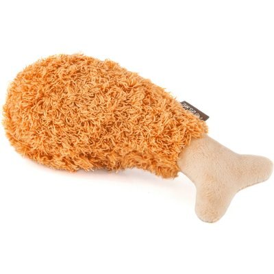 P.L.A.Y. Pet Lifestyle and You P.L.A.Y. Pet Lifestyle and You American Classic Food Fried Chicken Squeaky Plush Dog Toy