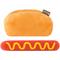 Show in main carousel: P.L.A.Y. Pet Lifestyle and You American Classic Food Hot Dog Squeaky Plush Dog Toy slide 2 of 7
