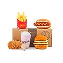P.L.A.Y. Pet Lifestyle and You American Classic Food Set Squeaky Plush Dog Toy