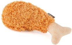 P.L.A.Y. Pet Lifestyle and You American Classic Fried Chicken Plush Squeaky Dog Toy, X-Small