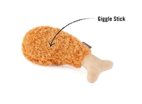 Show full view: P.L.A.Y. Pet Lifestyle and You American Classic Fried Chicken Plush Squeaky Dog Toy, X-Small slide 3 of 4