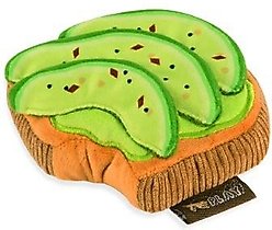 P.L.A.Y. Pet Lifestyle and You Barking Brunch Avodoggo Toast Plush Squeaky Dog Toy, X-Small