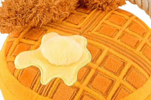Show full view: P.L.A.Y. Pet Lifestyle and You Barking Brunch Chicken And Woffles Plush Squeaky Dog Toy slide 3 of 5