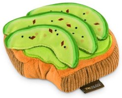 P.L.A.Y. Pet Lifestyle and You Barking Brunch Collection, Avodoggo Toast Plush Squeaky Dog Toy