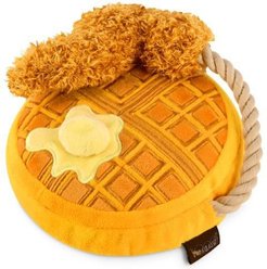 P.L.A.Y. Pet Lifestyle and You Barking Brunch Collection, Chicken And Woofles Plush Squeaky Dog Toy