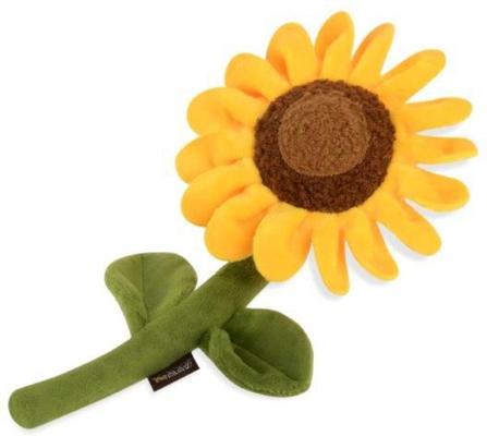 Show full view: P.L.A.Y. Pet Lifestyle and You Blooming Buddies Collection Sassy Sunflower Plush Squeaky Dog Toy slide 2 of 6