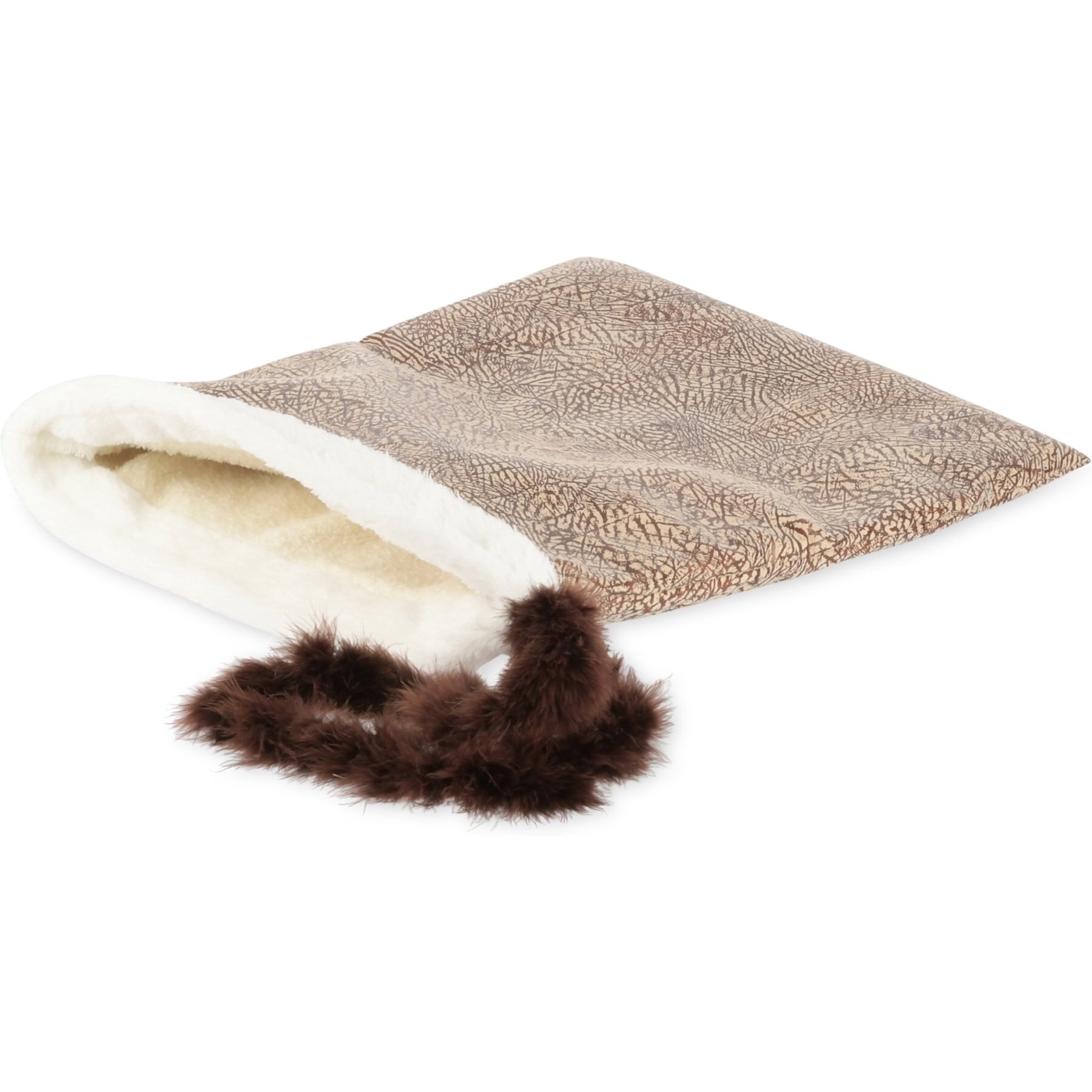P.L.A.Y. Pet Lifestyle and You Crinkle Sack Cat Bed, Small, Savannah Sepia