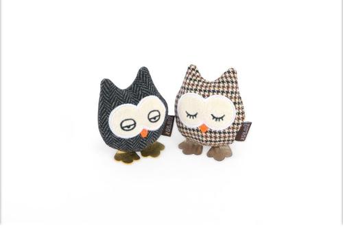 Show full view: P.L.A.Y. Pet Lifestyle and You Feline Frenzy Hootiful Owls Plush Squeaky Cat Toy slide 2 of 6